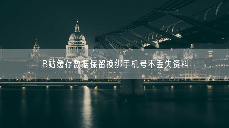 B站缓存数据保留换绑手机号不丢失资料