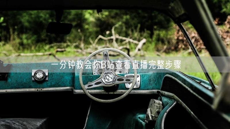 一分钟教会你B站查看直播完整步骤