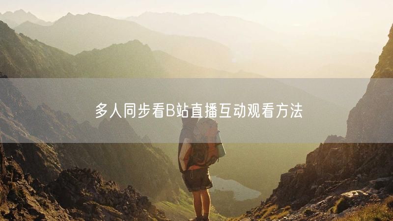 多人同步看B站直播互动观看方法