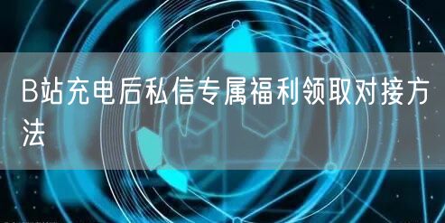 B站充电后私信专属福利领取对接方法