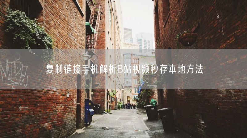 复制链接手机解析B站视频秒存本地方法